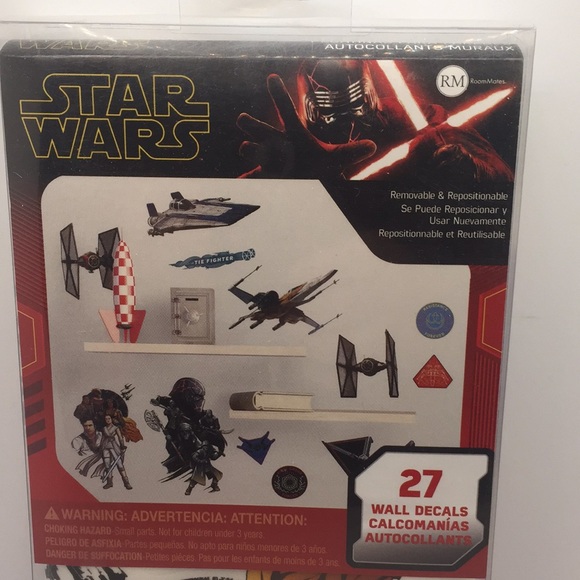 Star Wars Peel and Stick Wall Decals Bedroom Decoration Boys - Picture 2 of 10